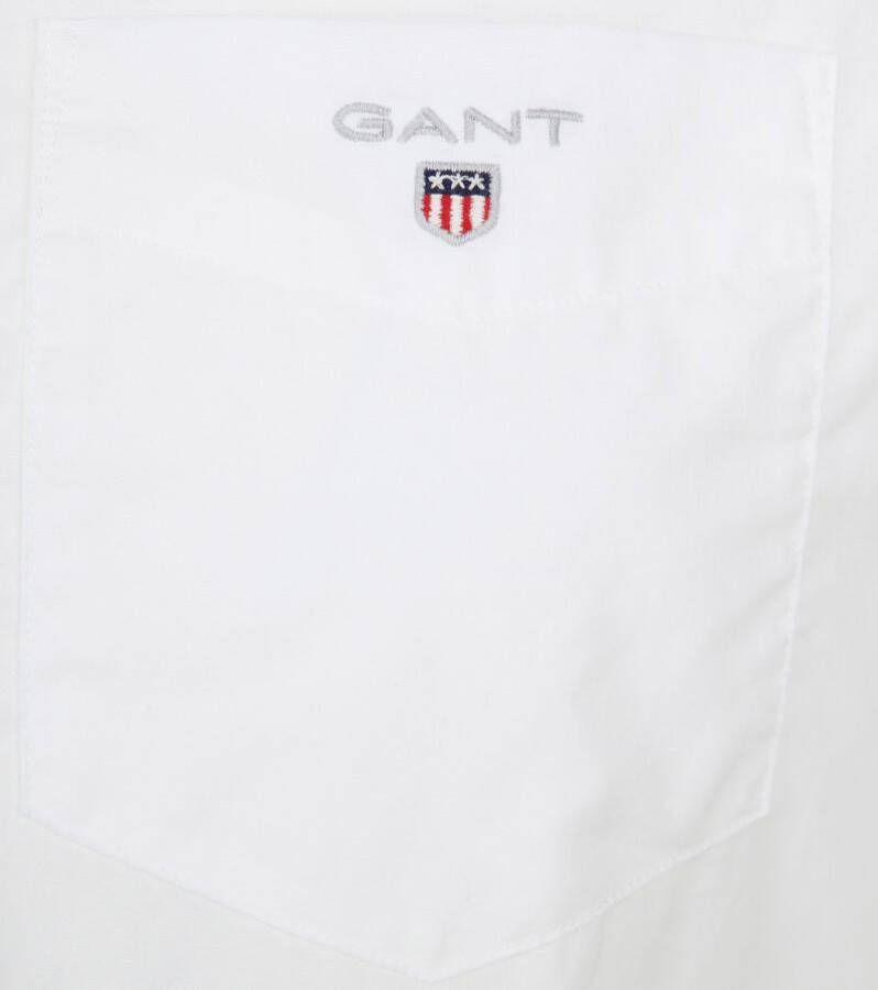 Gant Overhemd Broadcloth Wit