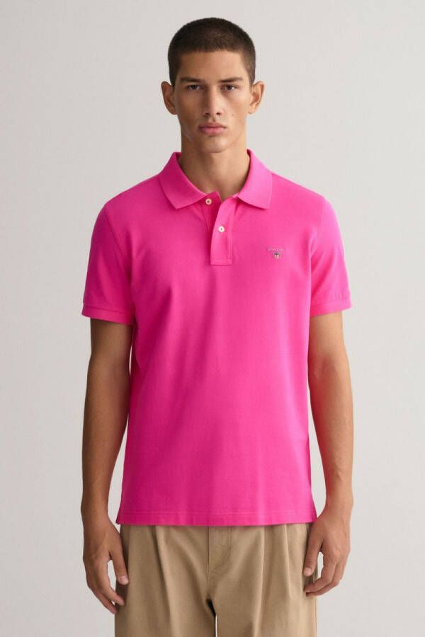 Gant Polo Basic Roze