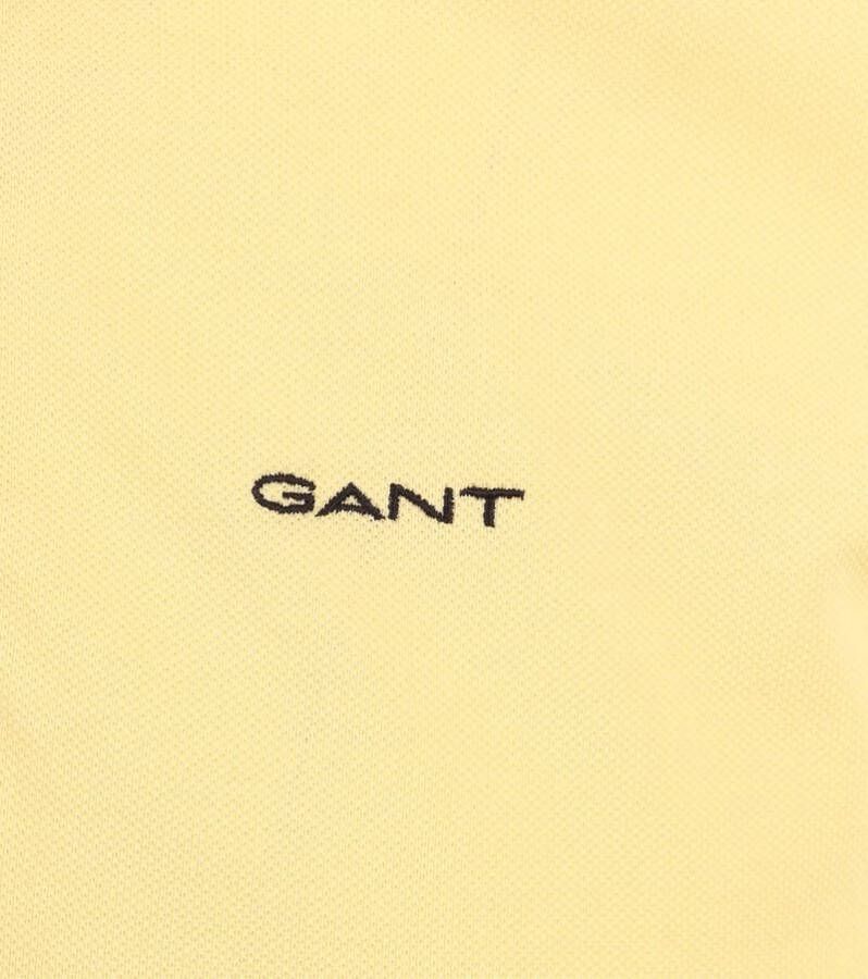 Gant Polo Piqué Rugger Geel