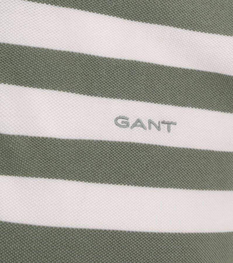 Gant Polo Strepen Groen