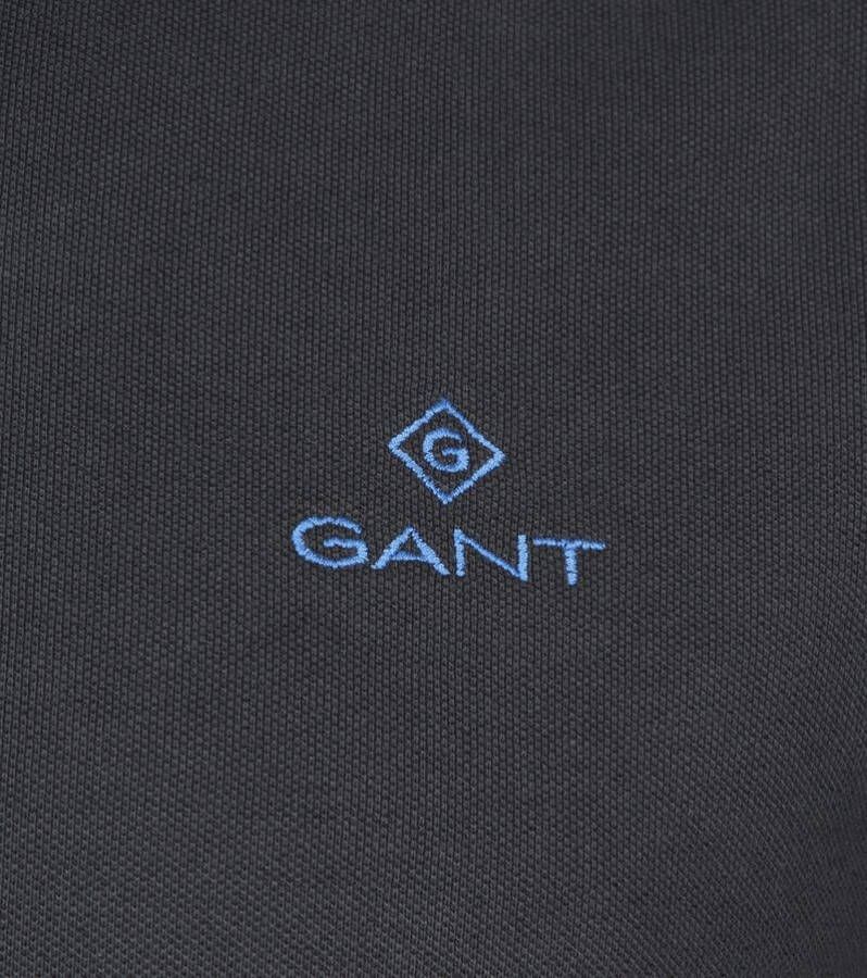 Gant Poloshirt Antraciet Blauw