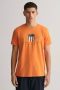 Gant T-shirt met labelprint model 'Archiv Shield' - Thumbnail 4