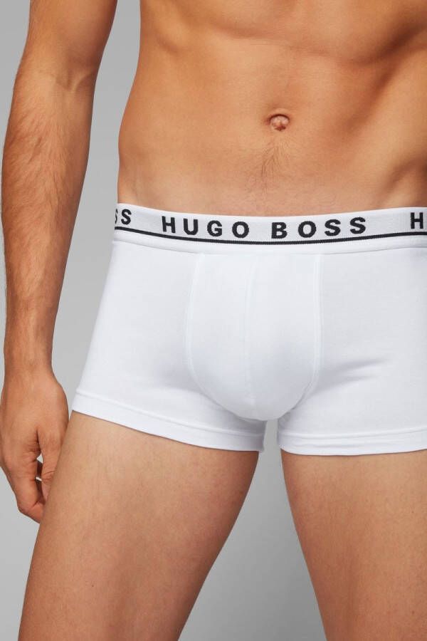 Boss Hugo Boxershorts Trunk 3-Pack Wit