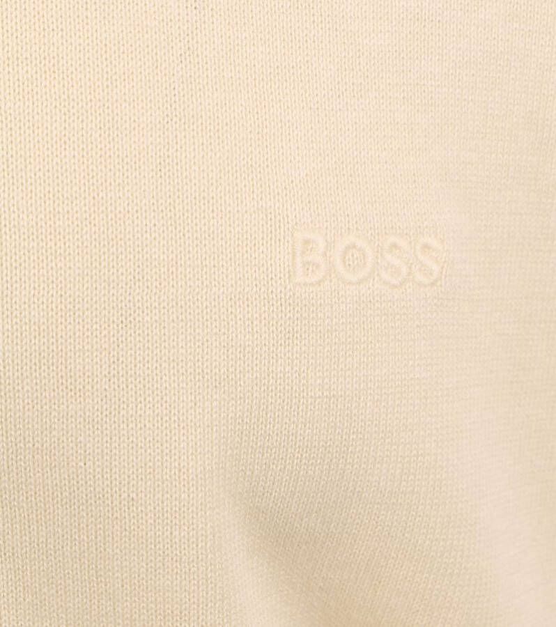 Boss Knitted T-shirt Alinus Ecru