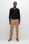 Hugo Boss Slim-Fit Wollen Pullover V-Hals Trui Black Heren - Thumbnail 3