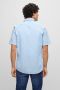 Boss Short Sleeve Relegant Overhemd Lichtblauw - Thumbnail 2