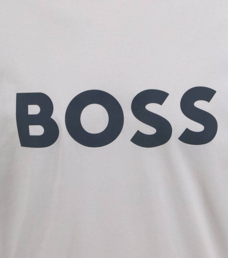 Boss T-shirt Logo Wit