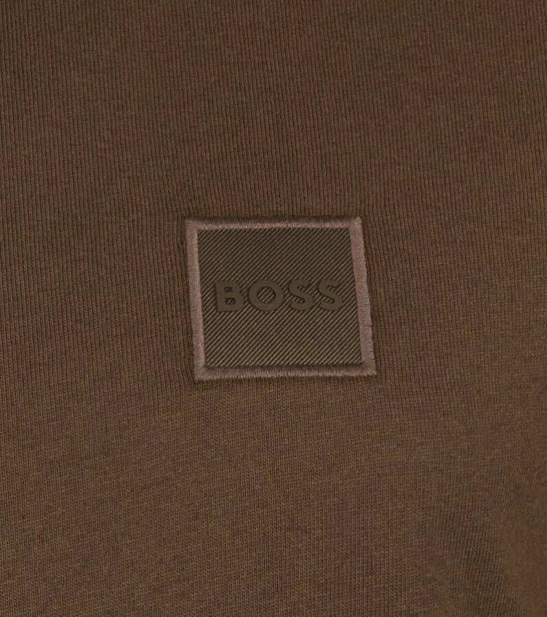 Hugo Boss T-shirt Tales Responsible Donkergroen