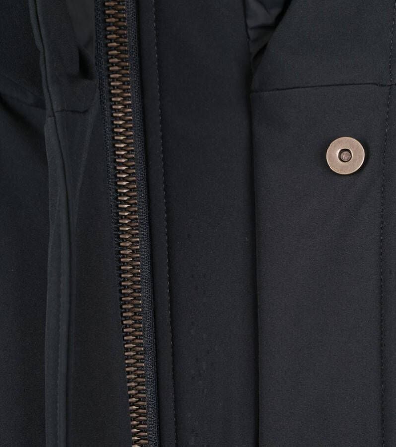 KnowledgeCotton Apparel Climate Shell Jas Navy