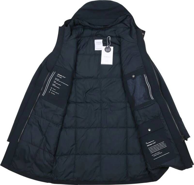 KnowledgeCotton Apparel Climate Shell Jas Navy