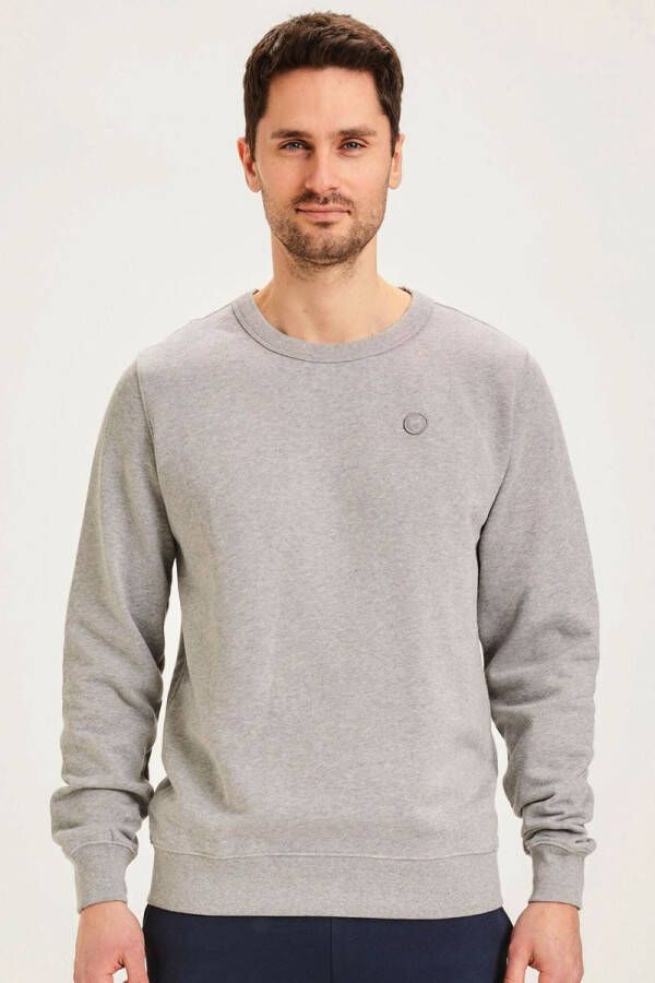 KnowledgeCotton Apparel Elm Melange Trui Grijs