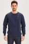 Knowledge Cotton Apparel Elm Trui Blauw Heren - Thumbnail 3