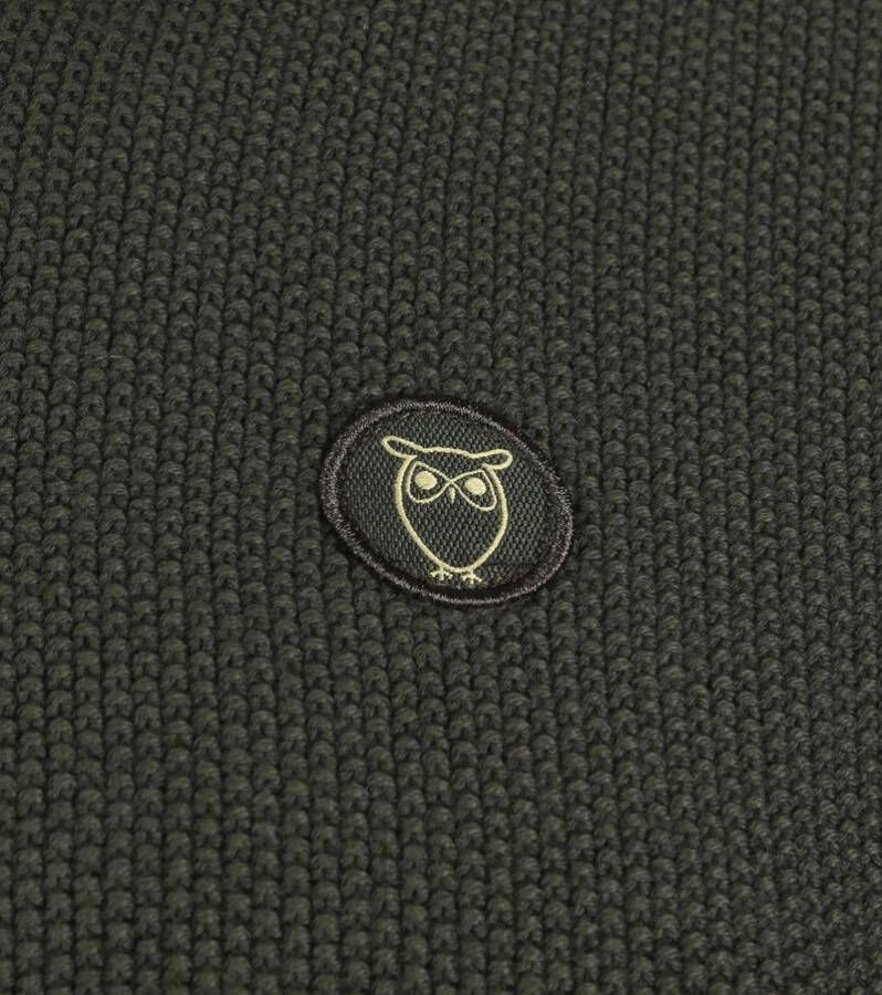 Knowledge Cotton Apparel Sweater Field Vest Donkergroen - Foto 2