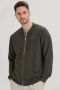 Knowledge Cotton Apparel Sweater Field Vest Donkergroen - Thumbnail 3