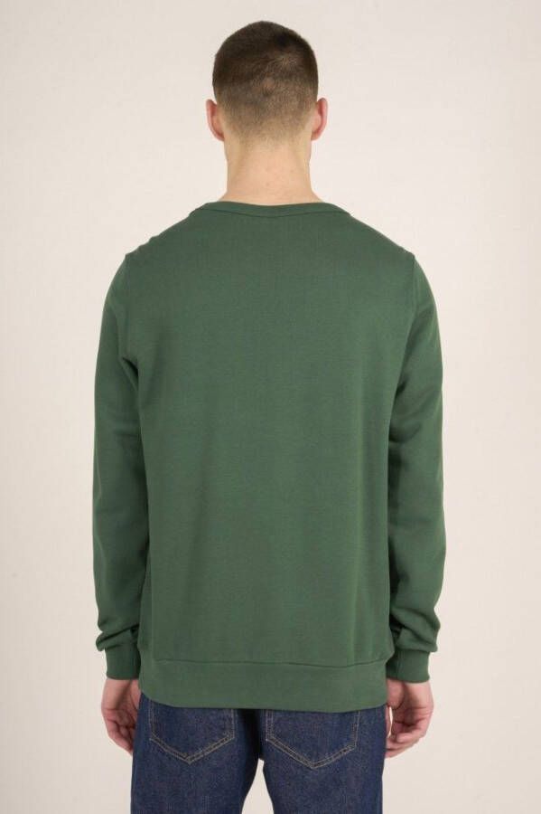 KnowledgeCotton Apparel Sweater Donkergroen
