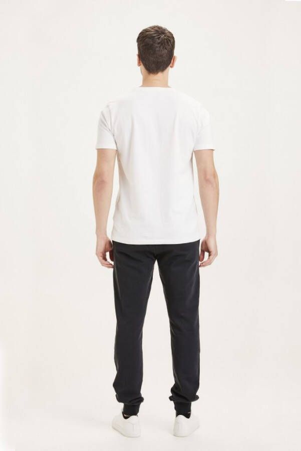 KnowledgeCotton Apparel Teak Joggingsbroek Zwart