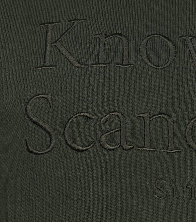 KnowledgeCotton Apparel Trui Elm Donkergroen