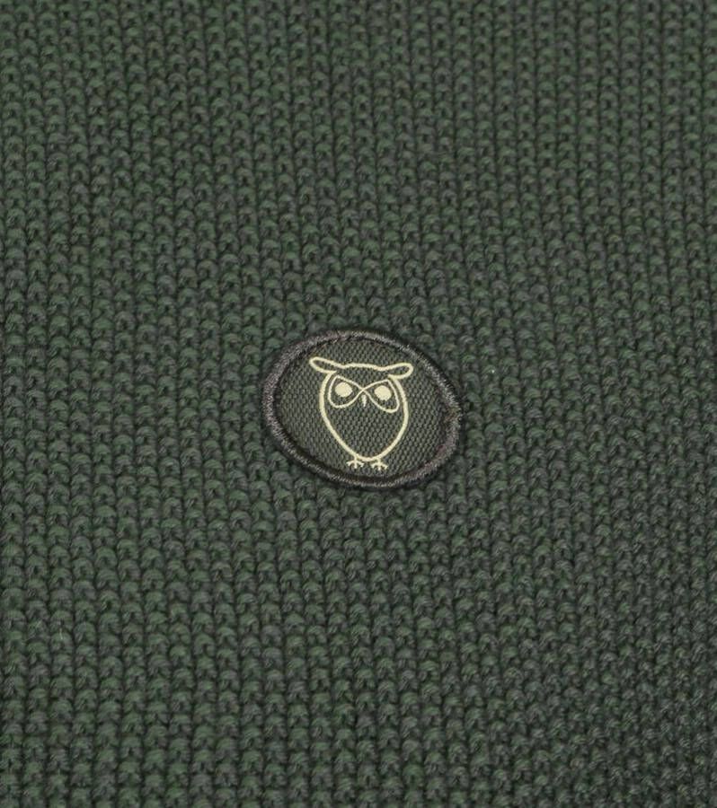 KnowledgeCotton Apparel Trui Field Donkergroen