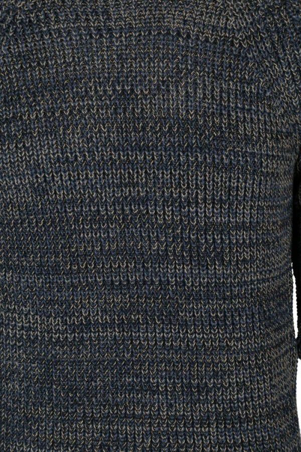 KnowledgeCotton Apparel Trui Yarn Blauw