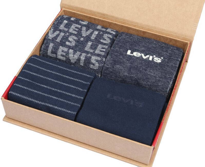 Levi's 4-Paar Giftbox Sokken Denim