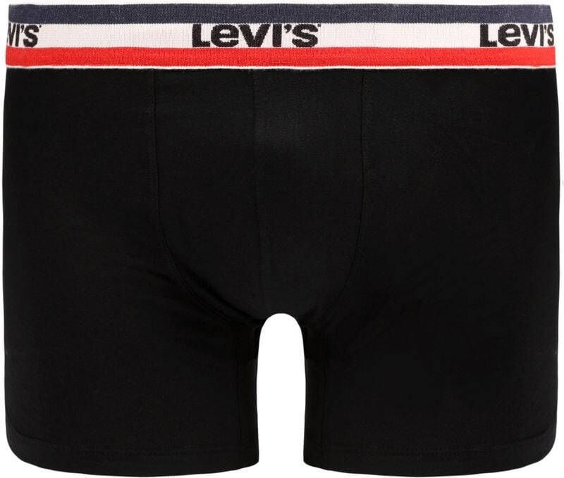 Levi's Brief Boxershorts 2-Pack Zwart Grijs