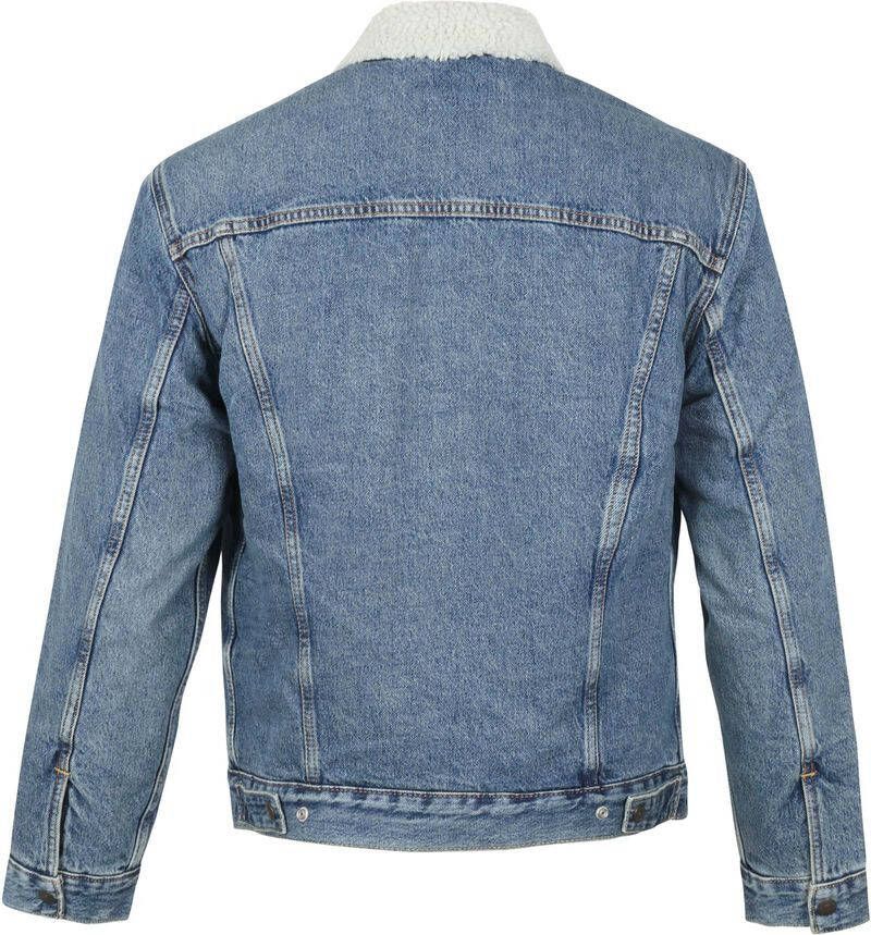 Levi's Trucker Spijkerjack Type 3 Sherpa Denim Blauw