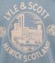 Lyle & Scott sweater met printopdruk skipton blue - Thumbnail 5