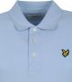 LYLE & SCOTT Heren Polo's & T-shirts Plain Polo Lichtblauw - Thumbnail 5