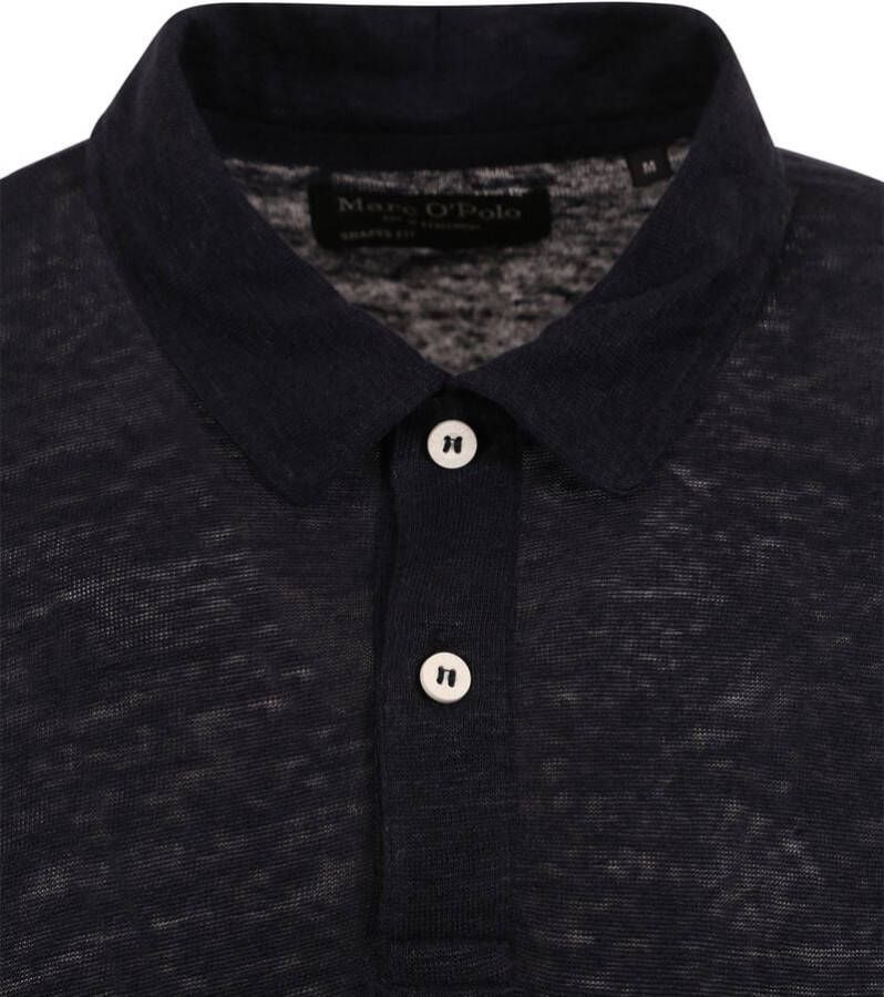 Marc O'Polo Poloshirt Linnen Navy