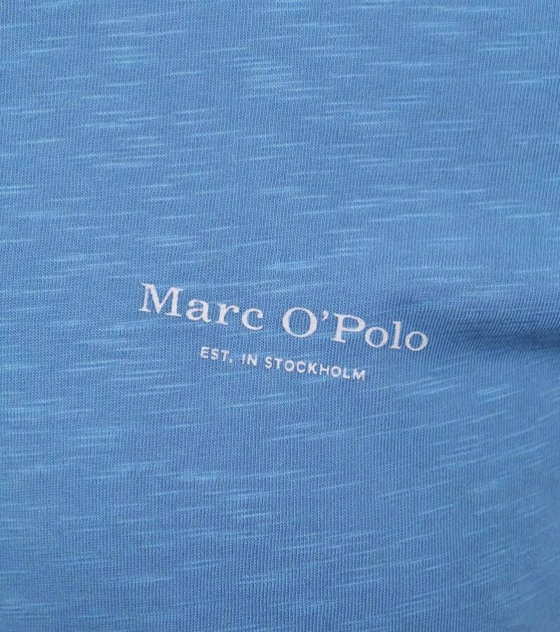 Marc O'Polo Poloshirt Melange Azuurblauw