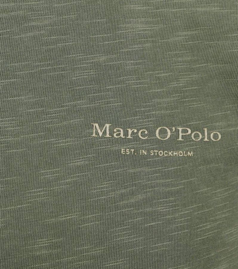 Marc O'Polo Poloshirt Melange Olijfgroen