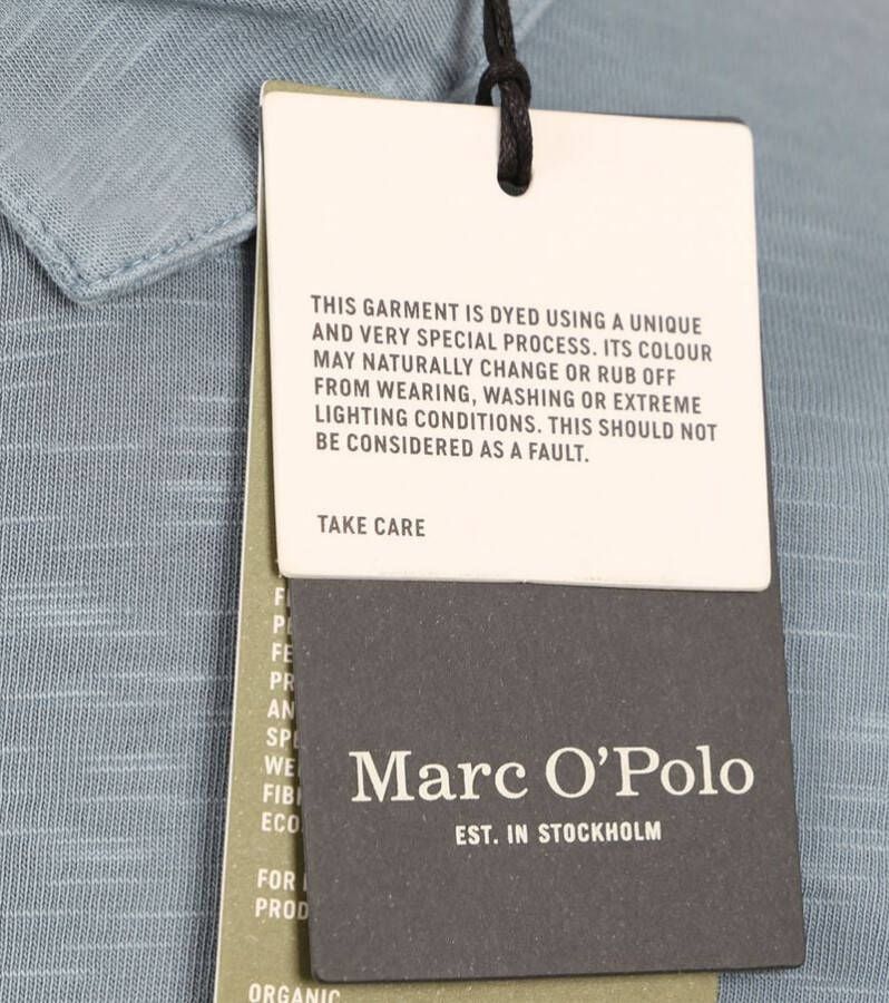 Marc O'Polo Poloshirt Melange Stormy Blauw