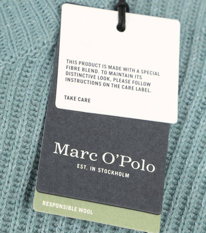 Marc O'Polo Pullover Wol Blend Staalblauw
