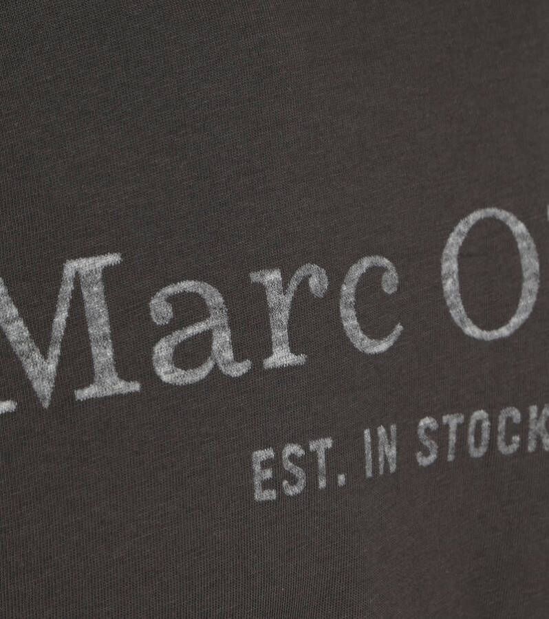 Marc O'Polo T-Shirt Logo Antraciet