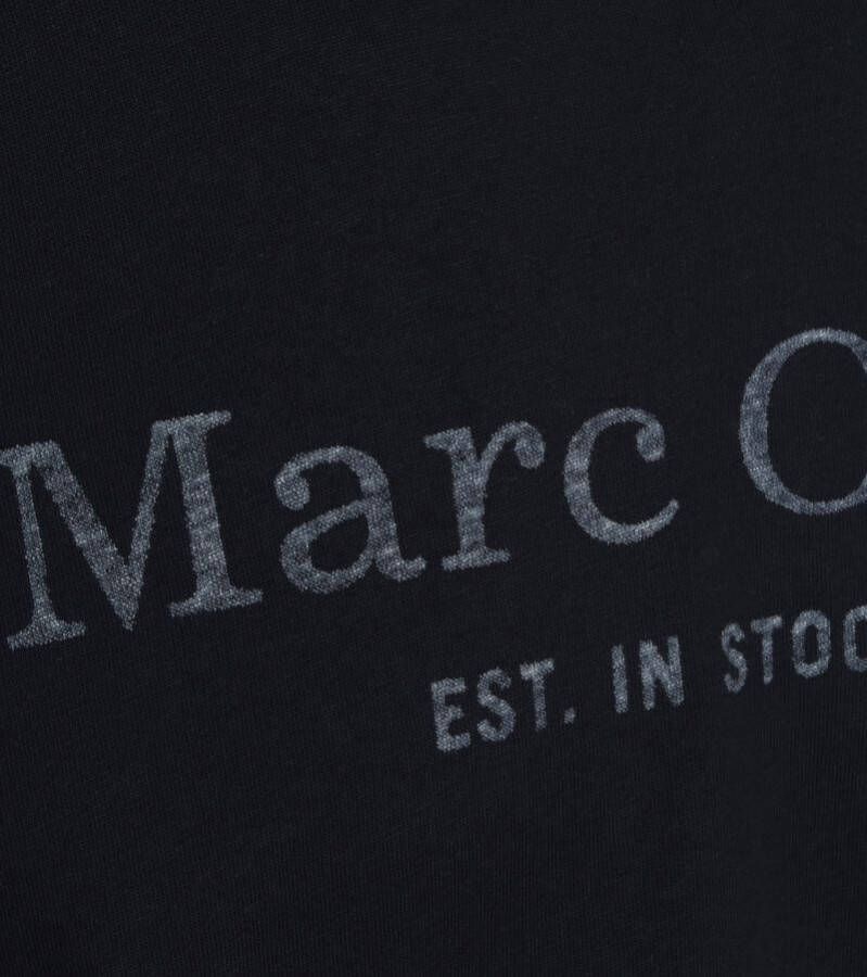 Marc O'Polo T-Shirt Logo Donkerblauw