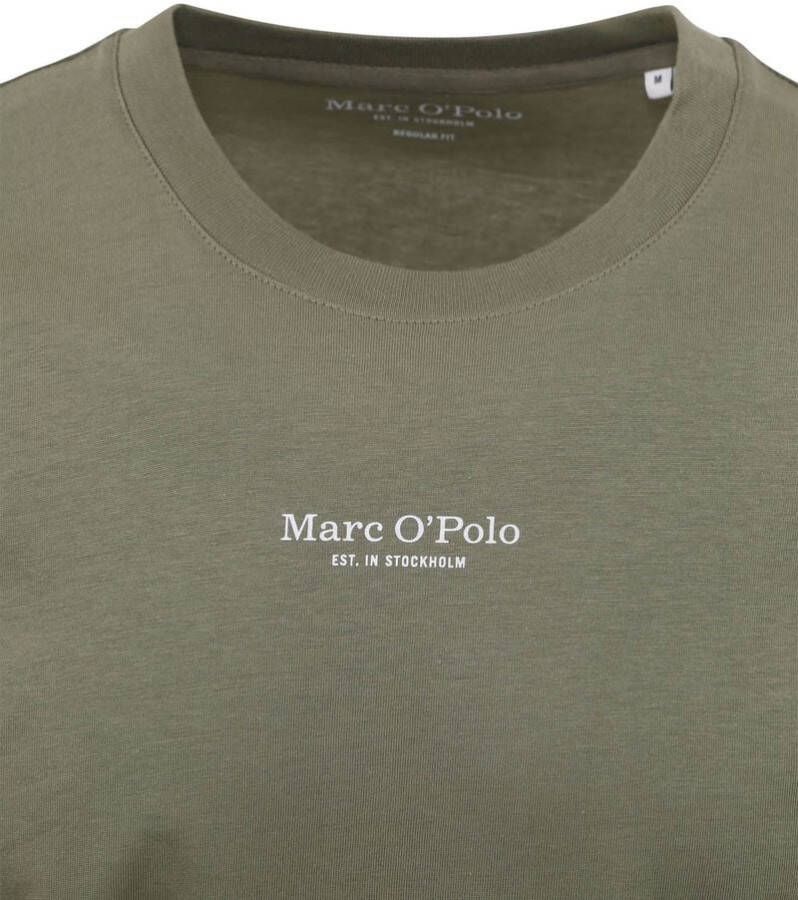 Marc O'Polo T-Shirt Logo Groen