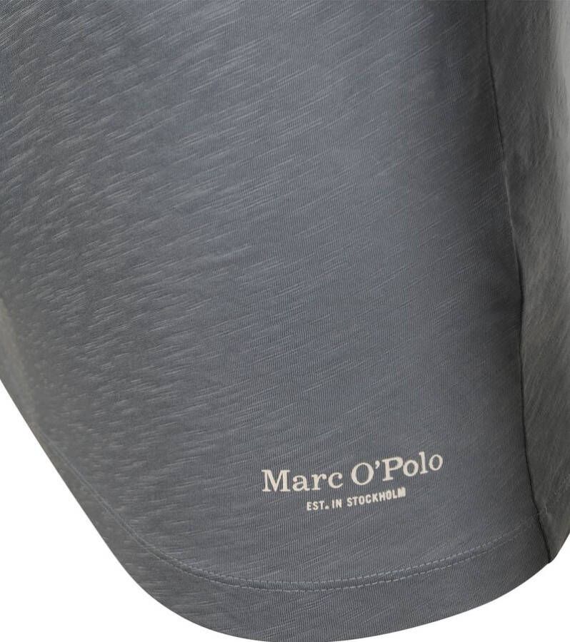 Marc O'Polo T-Shirt Slub Blauw