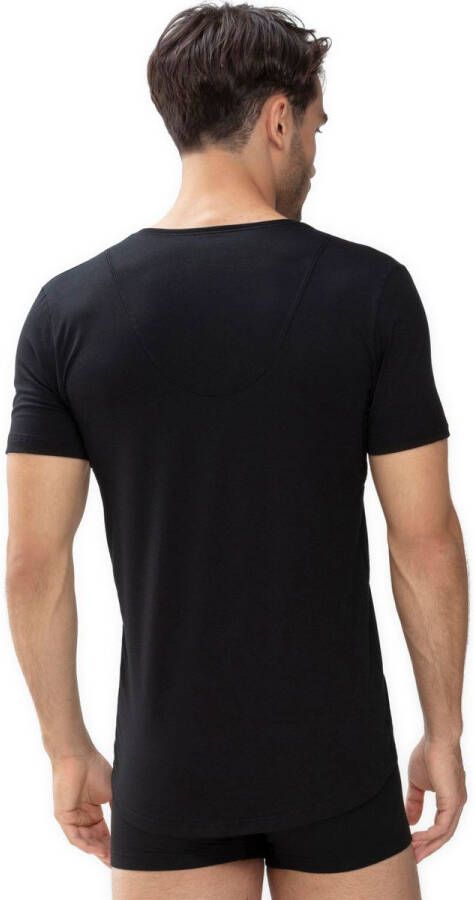 mey Dry Cotton V-hals T-shirt Zwart