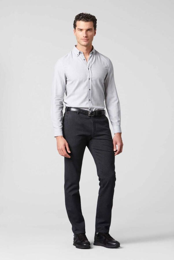 Meyer Chino Bonn Herringbone Donkerblauw