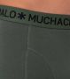 Muchachomalo Boxershorts 3-Pack Solid Groen 582 - Thumbnail 4