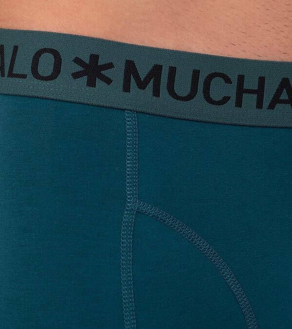 Muchachomalo Boxershorts 3-Pack Solid Groen Blauw 580