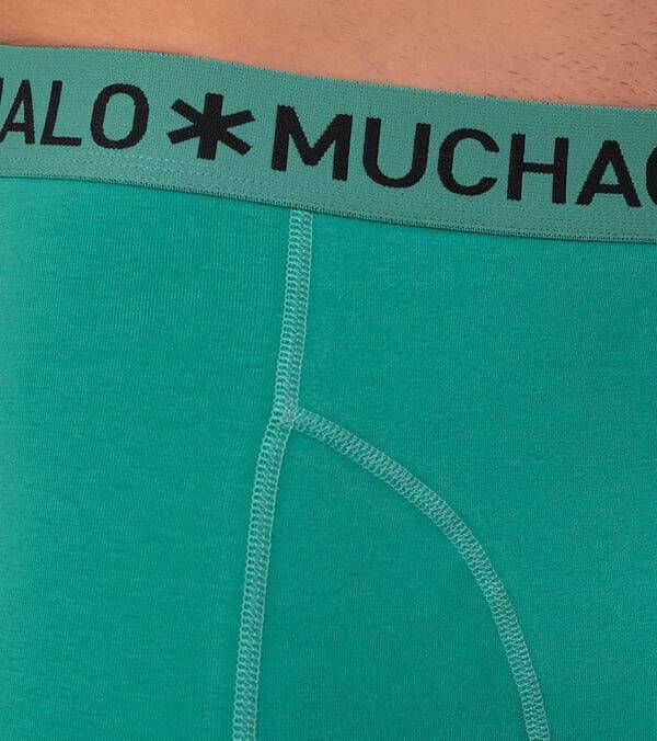 Muchachomalo Boxershorts 3-Pack Solid Groen Blauw 580