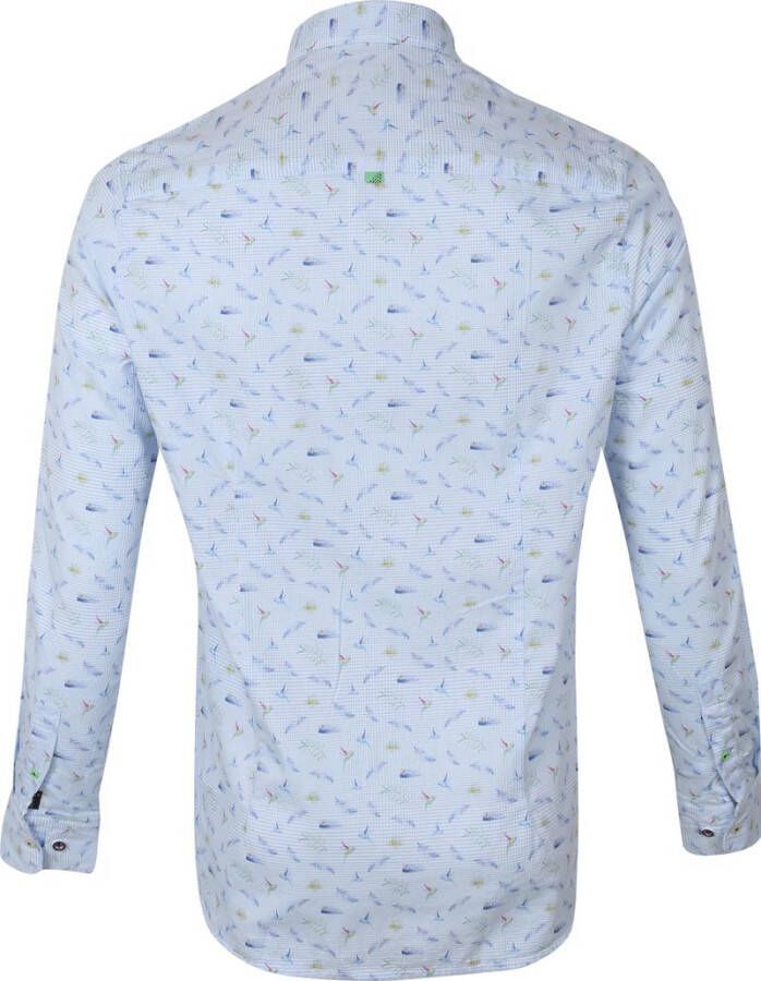 new zealand auckland NZA Overhemd Malte Brun Lichtblauw