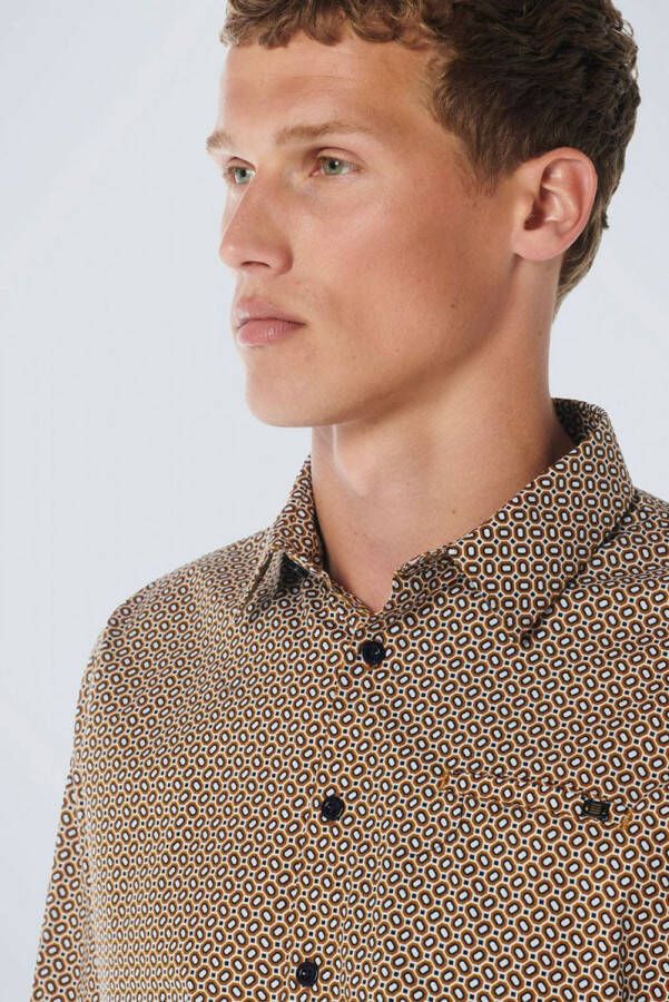 No Excess Overhemd Print Oranje