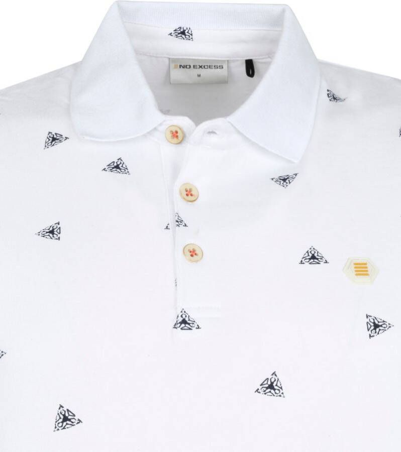 No Excess Polo Print Wit
