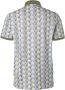 No Excess Poloshirt Print Blauw Groen Blauw Heren - Thumbnail 4