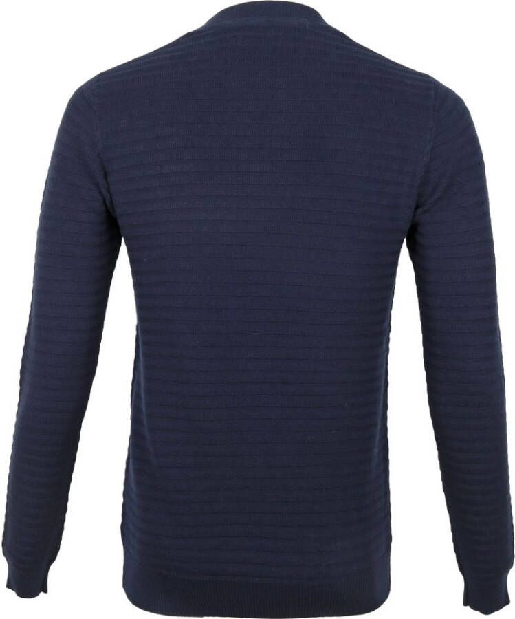 No Excess Pullover Rib Donkerblauw