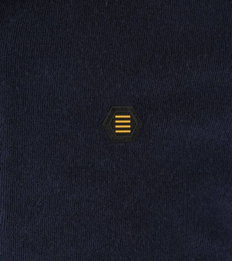 No Excess Structuur Polo Donkerblauw