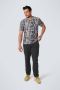 No Excess T-Shirt Print Blauw - Thumbnail 3