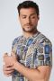 No Excess T-Shirt Print Blauw - Thumbnail 4